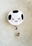 Kawaii Soccer Ball Badge Reel - love tan co.