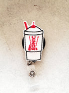 Sonic Soda Cup Badge Reel -Glitter - love tan co.