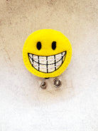 Smiley Face Braces Badge Reel (Ortho) - love tan co.