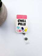 Pill Bottle Badge Reel *Choose One - love tan co.