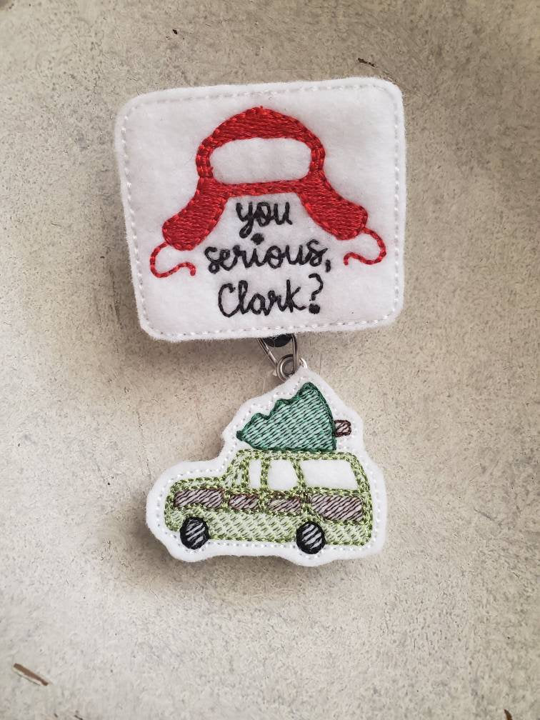 You Serious Clark Badge Reel - Christmas Vacation - love tan co.