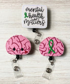 Vinyl Brain Badge Badge Topper + Reel - | Happie Potato Image 7