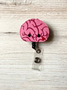 Vinyl Brain Badge Badge Topper + Reel - | Happie Potato Image 4