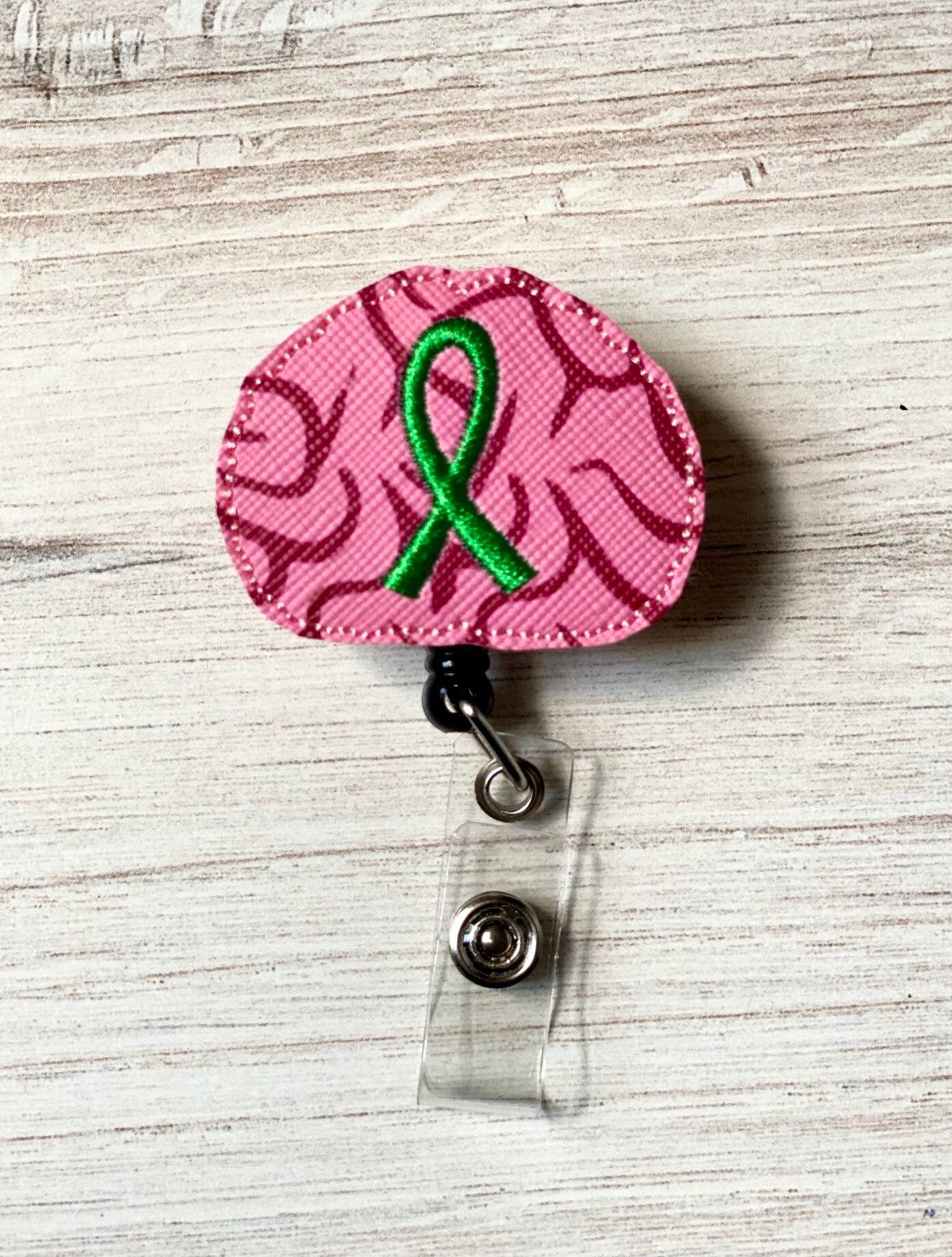 Vinyl Brain Badge Badge Topper + Reel - | Happie Potato Image 5