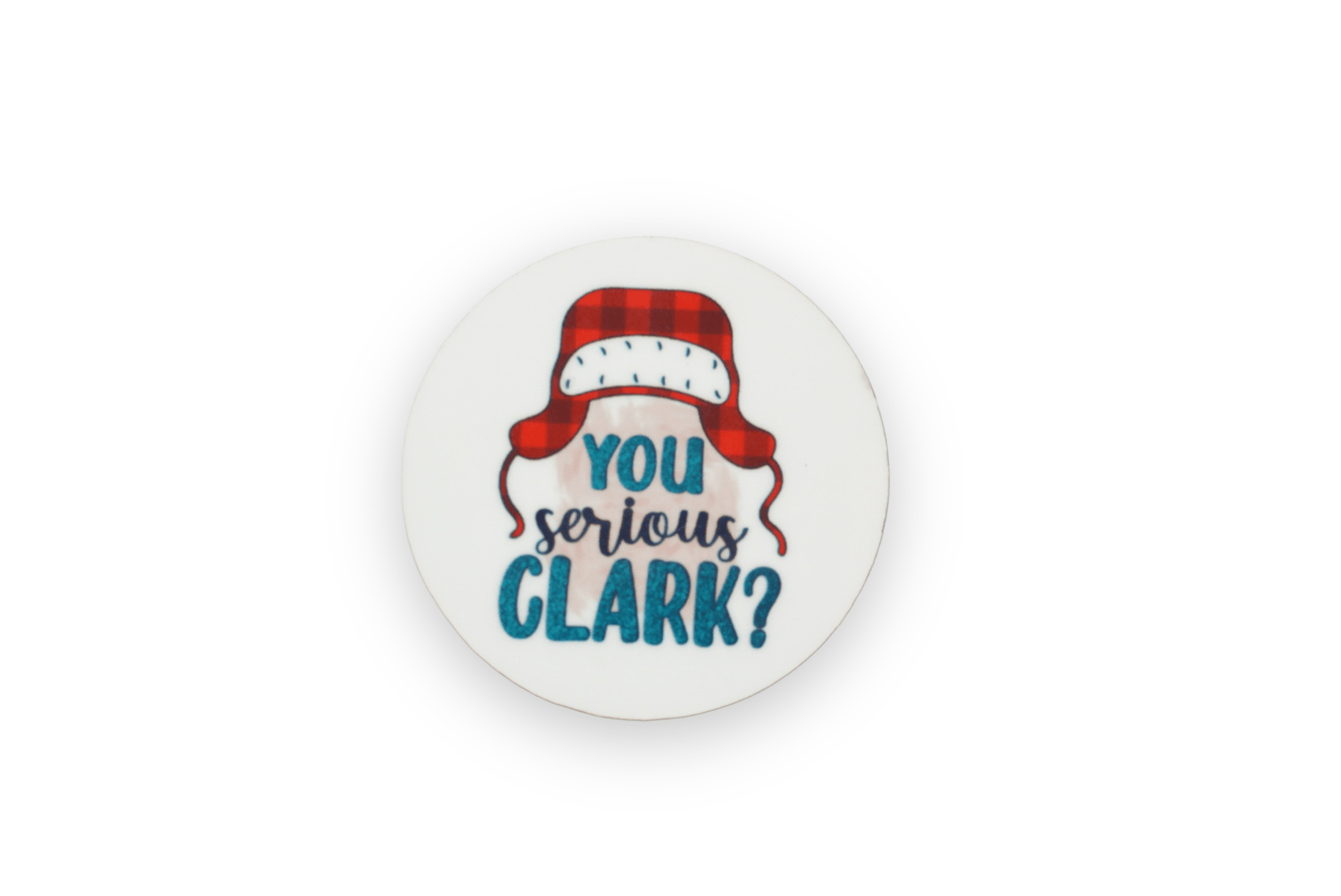 Acrylic You Serious Clark Badge Topper + Reel - | Happie Potato Image 1