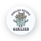 Acrylic Curlie's Before Girlies Badge Topper + Reel - | Happie Potato Image 1